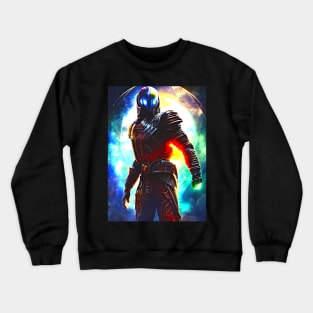 Human/Alien War - The Time Traveler - AI Generated Sci Fi Concept Art - Crewneck Sweatshirt